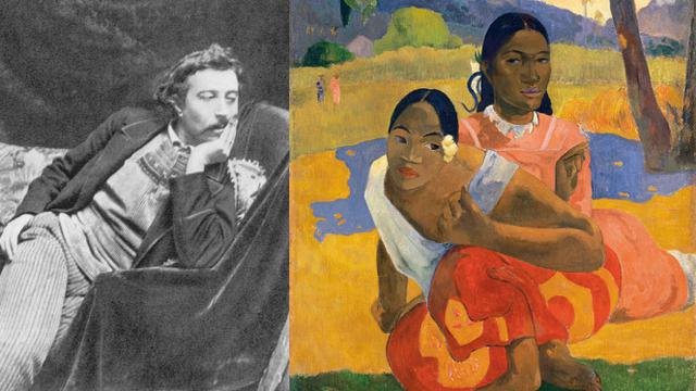 Paul Gauguin (kiri) dan lukisan When Will You Marry (kanan)