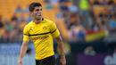 Pulisic langsung menarik perhatian dunia dengan penampilan apiknya di Bundesliga. Sebelum ke Chelsea, Pulisic sempat disanterkan akan pindah ke Manchester United. (AFP/Justin Berl)