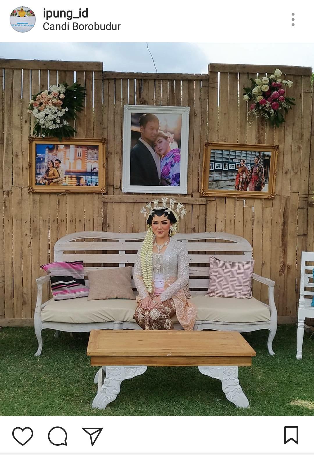 Vicky Shu berpose dengan kebaya perak sebelum menjalani ijab kabul (Foto: Instagram)