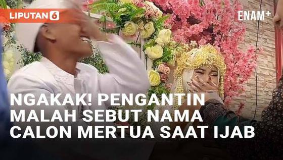 VIDEO: Ngakak! Pengantin Pria Malah Sebut Nama Calon Mertua Saat Ijab Kabul