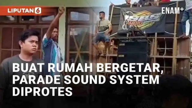 Parade sound system di Bondowoso, Jawa Timur diwarnai protes warga. Suara menggelegar dari sound system membuat rumah warga bergetar. Seorang pria yang baru keluar rumah protes, namun tak segera ditanggapi.