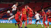 Inggris mengalahkan Belgia 2-1 di Stadion Wembley, London, Minggu (11/10/2020) pada UEFA Nations League 2020/2021. (Michael Regan/AFP)