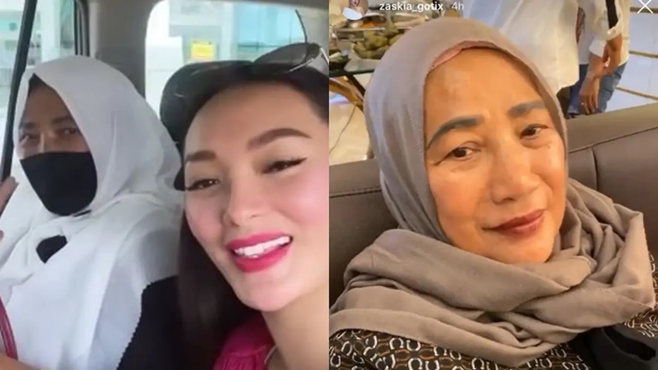 6 Momen Pertemuan Zaskia Gotik dan Mama Mertua, Penuh Kehangatan