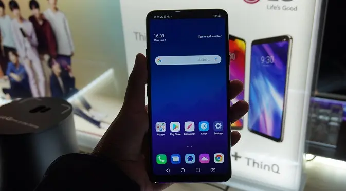 LG G7+ ThinQ. Liputan6.com/Agustin Setyo Wardani