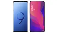 Samsung Galaxy S9 dan Oppo Find X. (Doc: Istimewa)