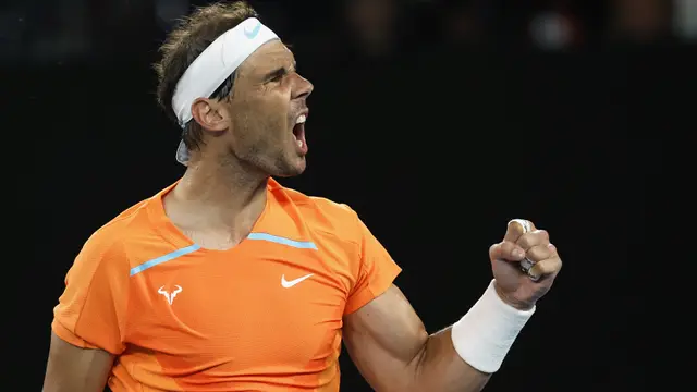 Foto: Cedera Kambuh, Rafael Nadal Jadi Juara Bertahan Australia Open yang Paling Cepat Tersingkir dalam 7 Tahun Terakhir