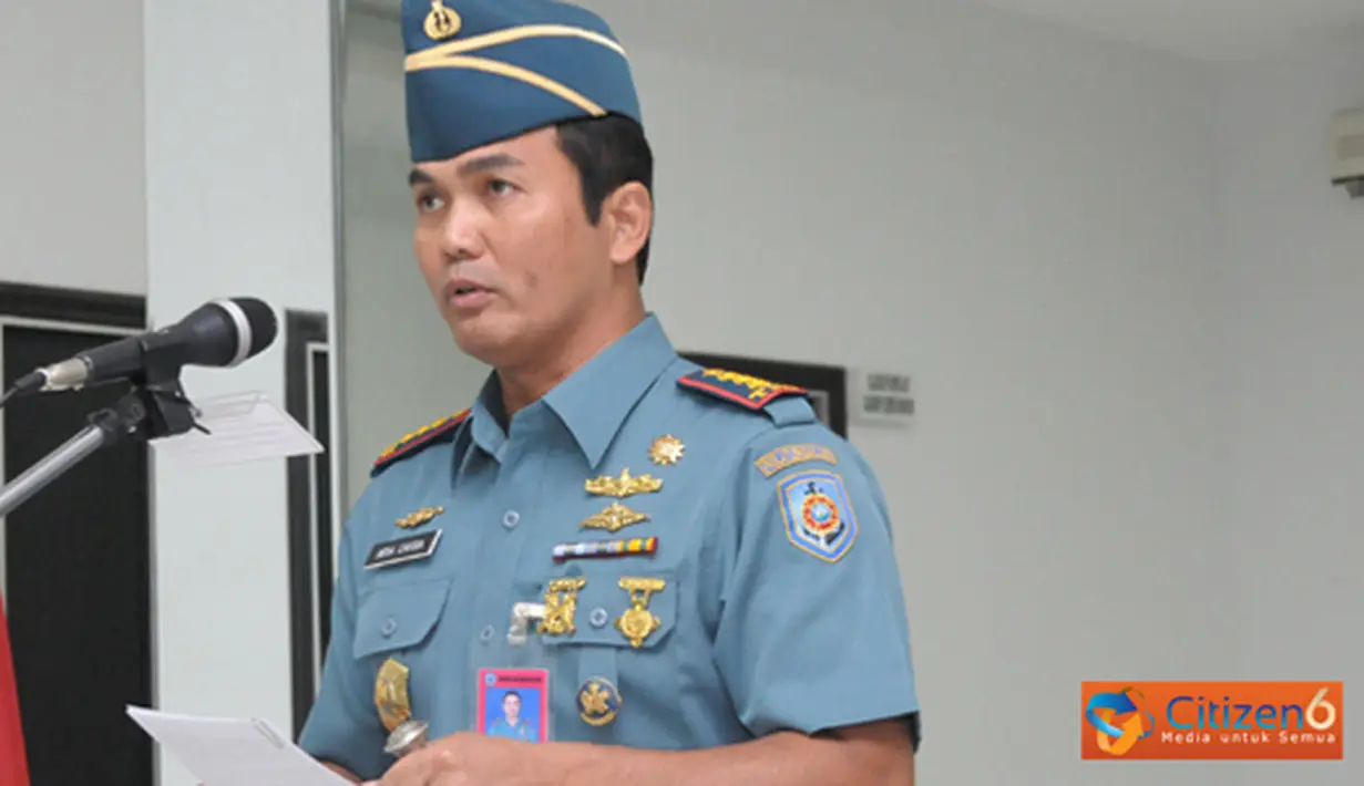 Citizen6, Surabaya: Kobangdikal mengelar pelatihan pengoperasian material khusus TCMS bagi prajuirt korps pelaut di Pusat Latihan Elektronika dan Pengendalian Senjata (Puslatlekdalsen), Senin (3/9). (Pengirim: Penkobangdikal)