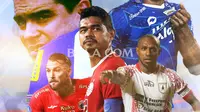 Ilustrasi - David da Silva, Marko Simic, Cristian Gonzales, Bambang Pamungkas, Boaz Solossa (Bola.com/Adreanus Titus)