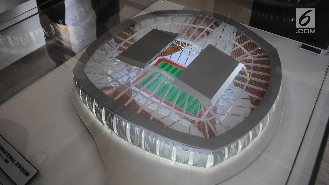 Melihat Maket Jakarta International Stadium yang Akan Dibangun