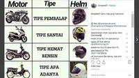 Berbagai hal bisa dijadikan Meme menarik, tidak terkecuali yang berkaitan dengan otomotif. (ist)