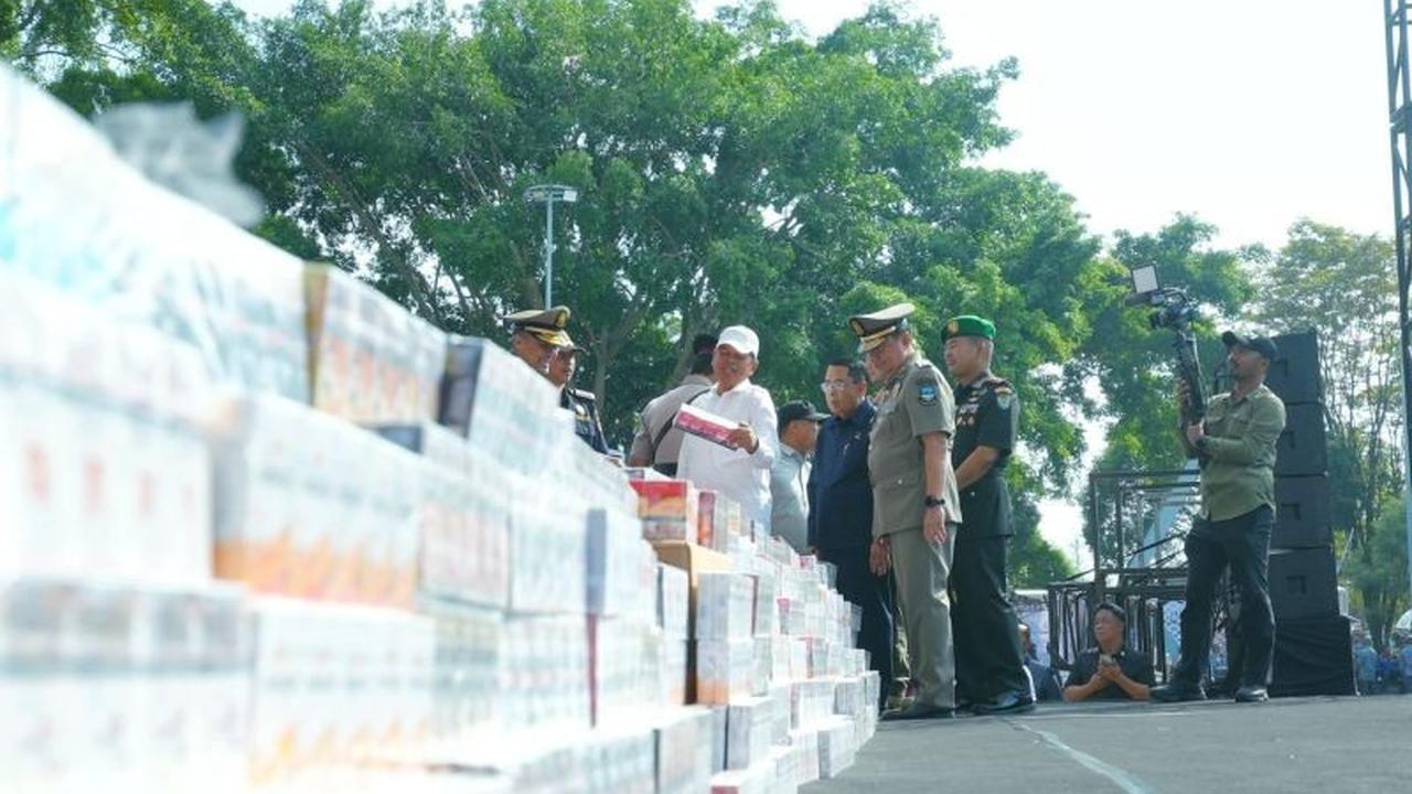 Satpol PP Gunungkidul Sita 159 Ribu Batang Rokok Ilegal, Ini Modusnya