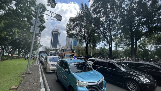 Situasi Terkini di Kawasan Monas saat puncak peringatan HUT ke-79 Bhayangkara, Selasa (1/7/2025).