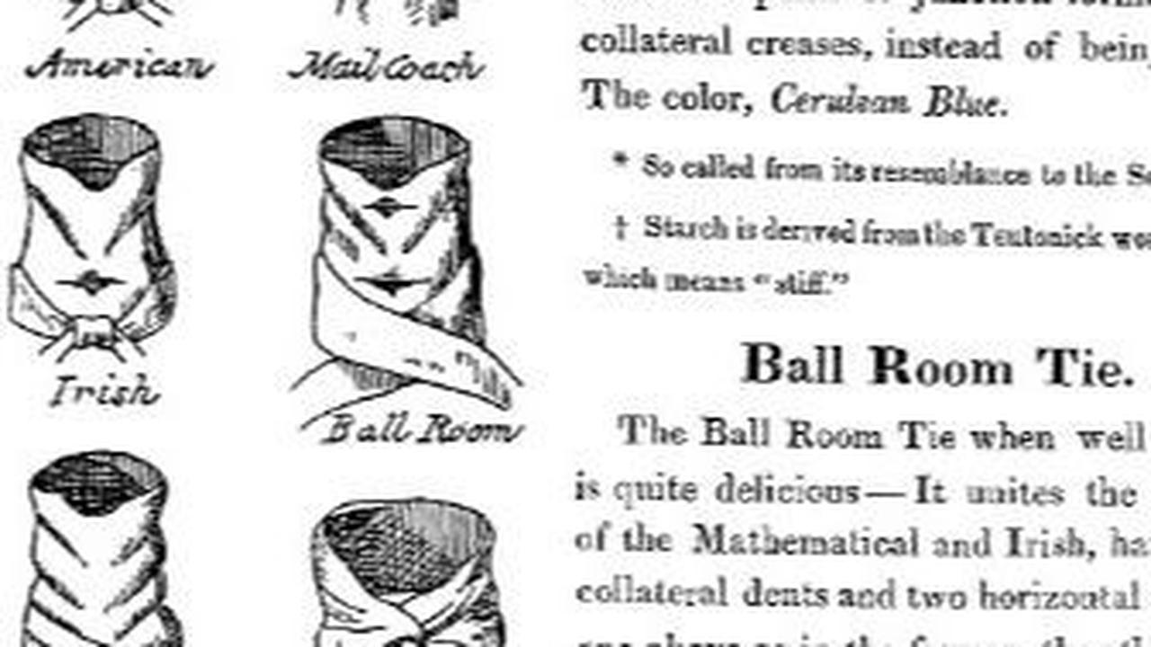 9. Pertama Kali Muncul Istilah “Tie” (1818)<br>