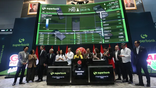 Superbank Resmi Melantai di Bursa Efek Indonesia