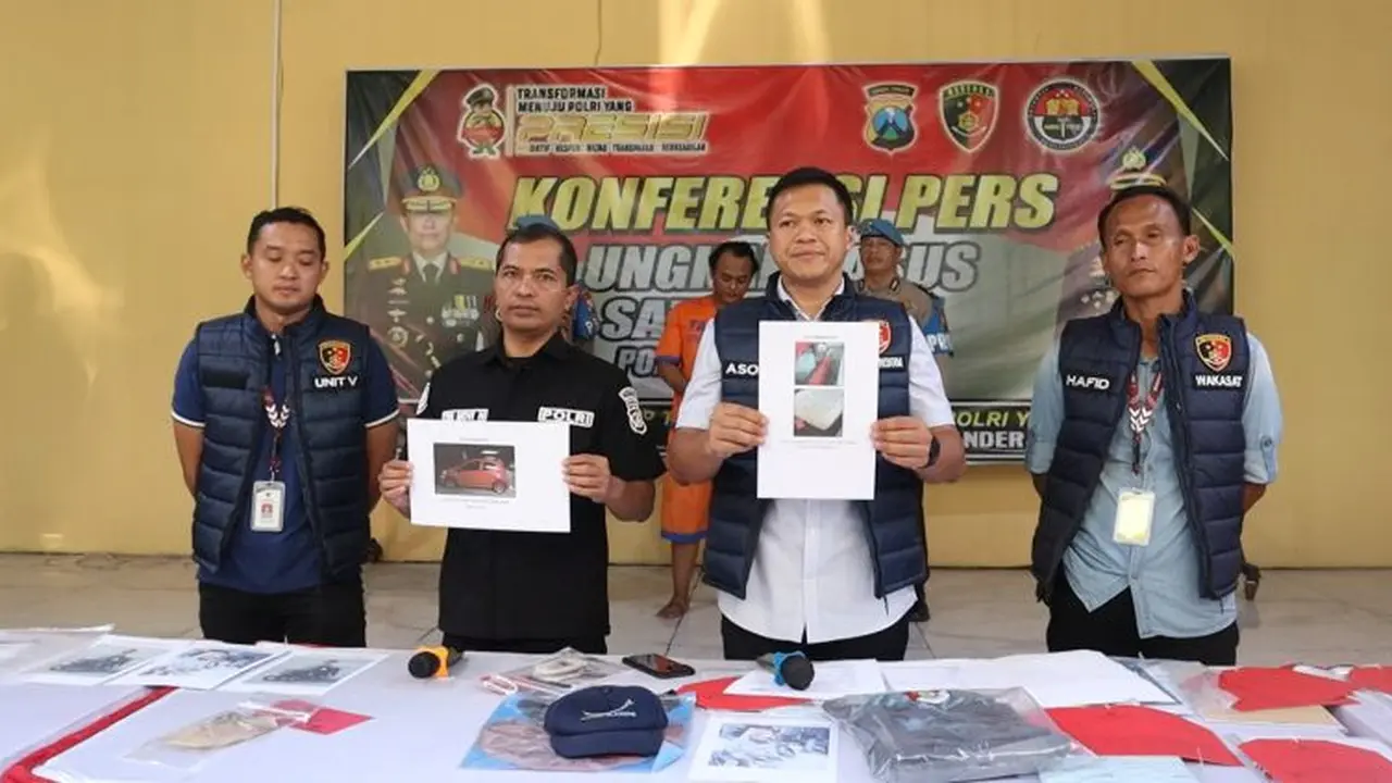 Polisi menangkap DPO penipuan umrah di Sidoarjo. (Istimewa)