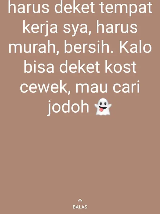 6 Status Absurd Orang Cari Kos-Kosan Ini Bikin Salah Fokus