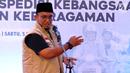 Ketua Pemuda Muhammadiyah Dahnil Anzar Simanjuntak memberikan sambutan acara Tasyakuran Milad 86 Tahun Pemuda Muhammadiyah di Pusat Dakwah Muhammadiyah, Jakarta, Sabtu (5/5). (Liputan6.com/Johan Tallo)