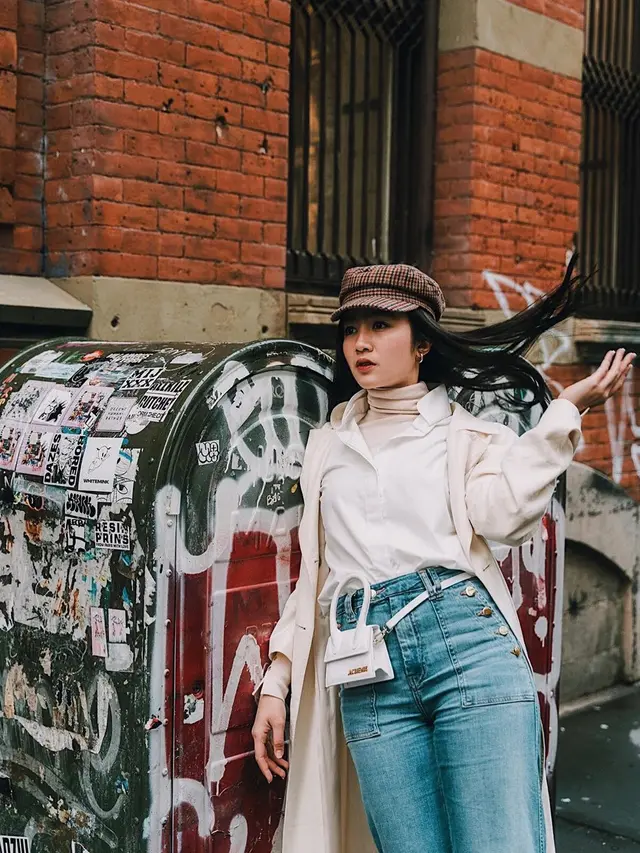 Momen liburan Febby Rastanty di New York