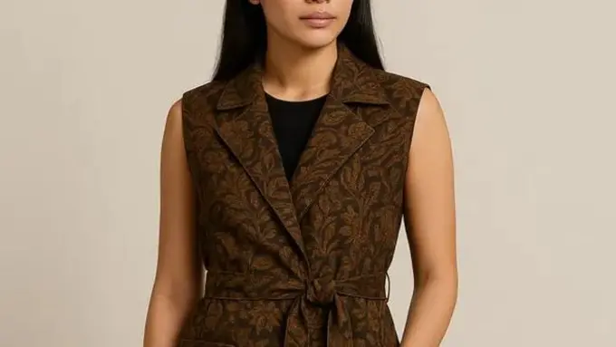 Outer Batik Panjang Tanpa Lengan 2025 (Image by ChatGPT)