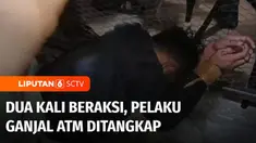 Pelaku kejahatan bermodus ganjal mesin anjungan tunai mandiri ditangkap massa di Jalan Dermaga Raya, Klender, Duren Sawit, Jakarta Timur, dini hari tadi. Sebelum ditangkap, pelaku sudah dua kali beraksi di gerai ATM yang sama.