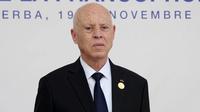 Presiden Tunisia&nbsp;Kais Saied. (Dok.&nbsp;(AP Photo/Hassene Dridi)