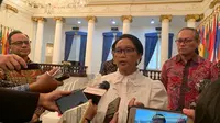 Menteri Luar Negeri Indonesia, Retno Marsudi di Gedung Pancasila Kemlu. (Liputan6.com/Benedikta Miranti T.V)