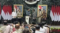 Menteri Agraria dan Tata Ruang/Badan Pertanahan Nasional (ATR/BPN) Agus Harimurti Yudhoyono atau AHY menyambangi Balai Kota DKI Jakarta. (Liputan6.com/Winda Nelfira)