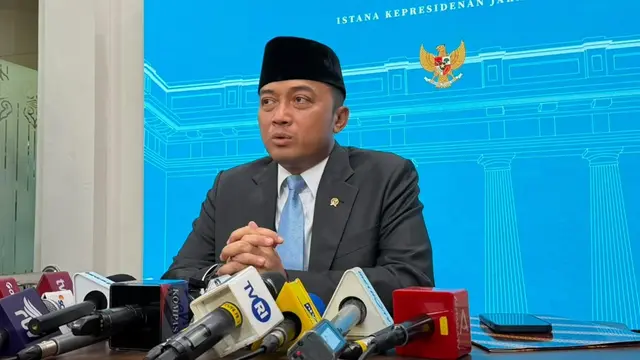 Menteri Sekretaris Negara (Mensesneg) Prasetyo Hadi di Kompleks Istana Kepresidenan Jakarta.