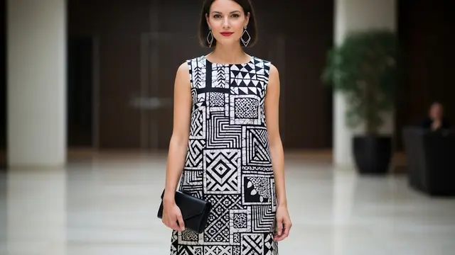Shift Batik Sleeveless Dress