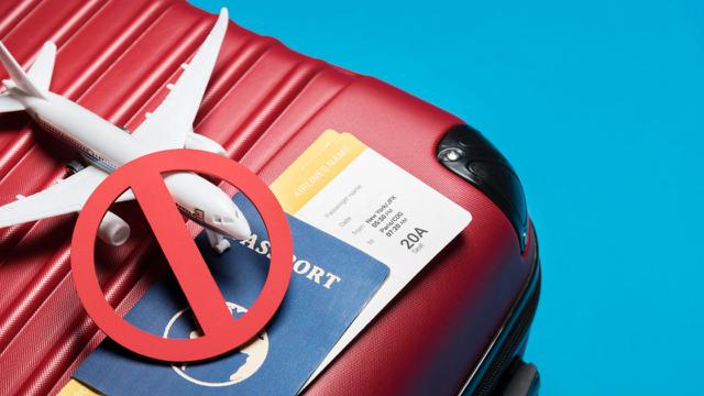 Ilustrasi travel warning, larangan perjalanan