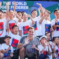 Seri kedua acara Around the World with Roger Federer di Shanghai. (Foto: UNIQLO)
