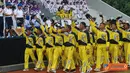 Citizen6, Cilangkap: Sebanyak 181 Atlet terbaik Kolinlamil mengikuti Porwilbar 2012 yang dibuka secara resmi dengan Aspers Kasal Laksamana Muda TNI Ir. Sudirman di lapangan Trisila Mabesal, Cilangkap, Jakarta Timur, Selasa (6/6). (Pengirim: Dispenkolinlam