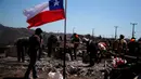 Jumlah korban tewas akibat kebakaran akhir pekan yang meluluhlantakkan permukiman di puncak bukit di wilayah pesisir Chili meningkat menjadi 131 orang pada hari Selasa, 6 Februari 2024. (Javier TORRES/AFP)