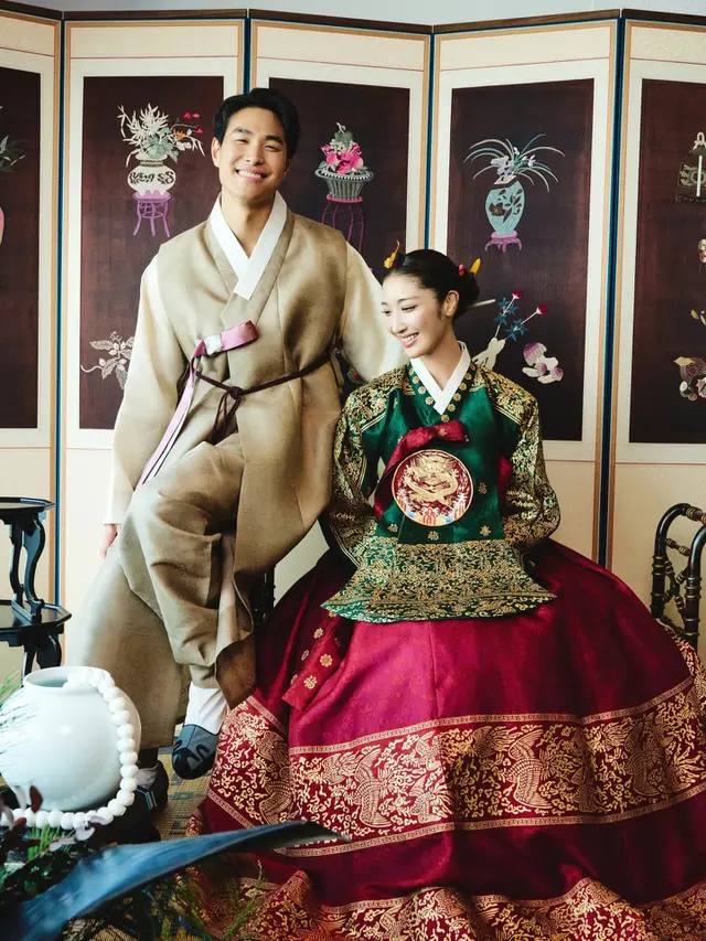 Ejae KPop Demon Hunters Menikah, Tampil Menawan Berbalut Gaun Danielle Frankel dan Hanbok Tradisional Korea