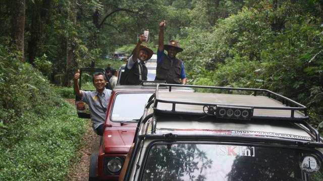Jalur offroad menantang sekaligus panorama menakjubkan Baturraden menjanjikan sensasi berbeda. (Foto: Liputan6.com/Nugroho Pandu untuk Muhamad Ridlo).