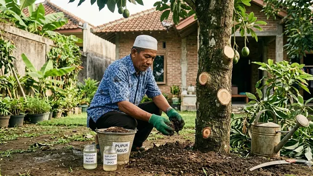 Cara Pemangkasan Alpukat agar Cepat Berbuah (Foto: Gemini AI)