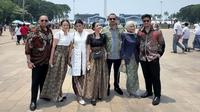 Potret keluarga Sultan Djorghi hadiri HUT ke-80 TNI. [IG: @aqueneazizdjorghi]