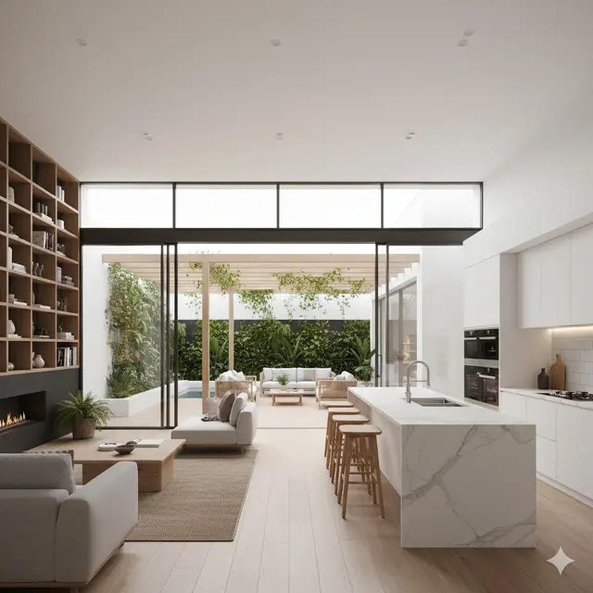 7 Tren Desain Dapur Menyatu dengan Ruang Keluarga Bergaya Open Space