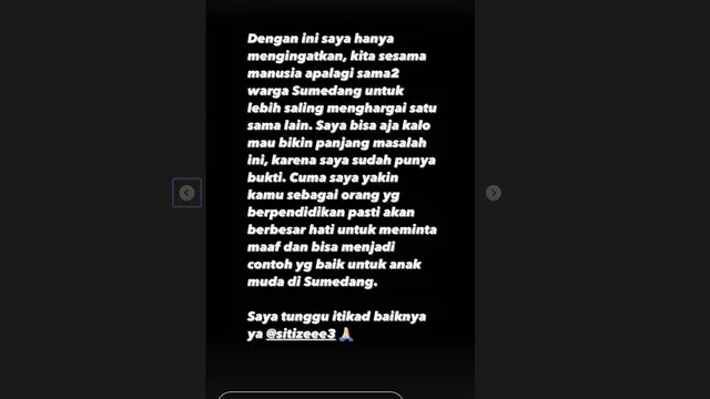Ucie Sucita Merespons Kritik Soal Nyanyi di Posko Pengungsian: Ingatkan Soal UU ITE dan Ajak Saling Menghargai. (instagram.com/ucie_sucita)