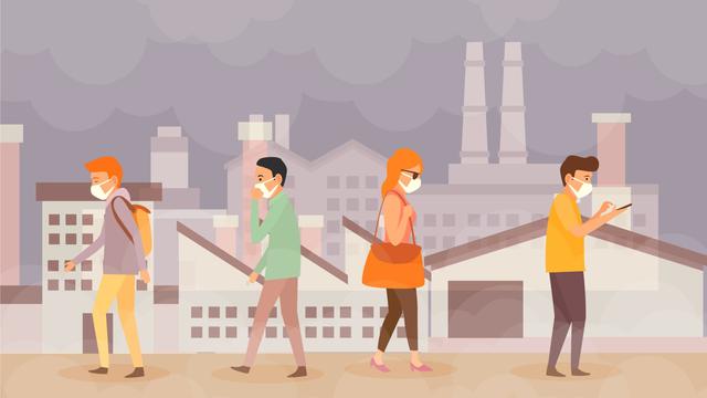 Ilustrasi polusi udara