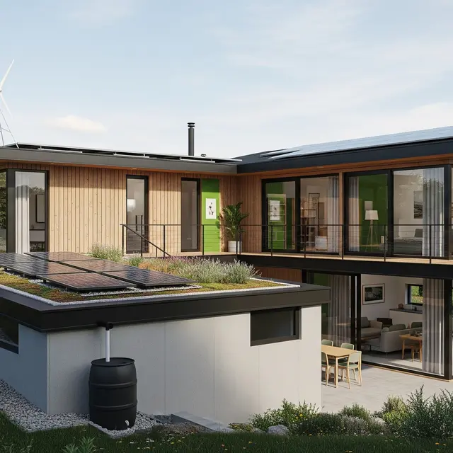 Rumah Mezzanine yang Modern Tapi Ramah Lingkungan dan Hemat Energi (Gemini AI)