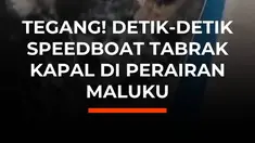 Detik-detik speedboat Mutiara Mamang menabrak kapal motor Obi Permai di perairan Halmahera Selatan terekam kamera. Beruntung, empat ABK speedboat selamat tanpa luka, sementara bagian haluan speedboat mengalami kerusakan.