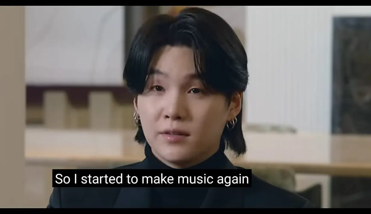 Teaser diikuti dengan Suga berbagi yang mengatakan, “Jadi saya mulai membuat musik lagi.” (Foto: Disney+ Hotstar)