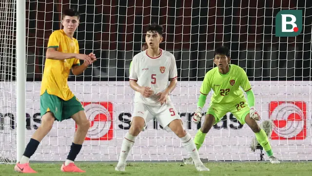 Foto: Perjuangan Matthew Baker Bersama Timnas Indonesia saat Melawan Negara Kelahirannya, Australia