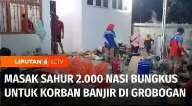 Sucinya bulan Ramadan dijalani dengan penuh keprihatinan oleh korban banjir Grobogan, Jawa Tengah. Para korban banjir harus meninggalkan tradisi masak sahur dan hanya bisa menanti kiriman dari dapur umum.