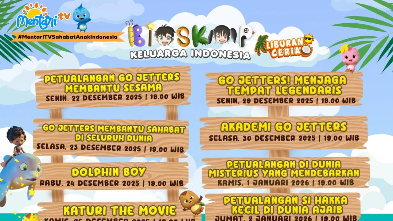 Mentari TV Temani Liburan Sekolah dengan Program Animasi Seru Hingga Awal 2026