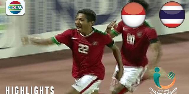 VIDEO: Gol Timnas Indonesia U-16 ke Gawang Thailand U-16