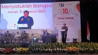 Menteri Koordinator Bidang Perekonomian Airlangga Hartarto dalam acara perayaan 10 tahun Forum Pemred di Hotel Rafles, Jakarta, Jumat (5/8/2022). (Dok Kemenko Perekonomian)