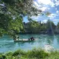 Proses pencarian anak sulung Ridwan Kamil di Sungai Aare Kota Bern, Swiss. (Sumber Foto: Kemenlu RI)