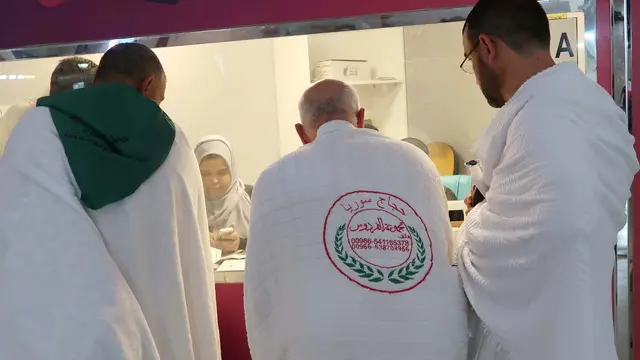 Jemaah Haji dari Suriah di Bandara King Abdul Aziz, Jeddah. Liputan6.com/Nurmayanti